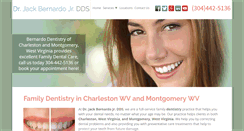 Desktop Screenshot of bernardodentistrywv.com